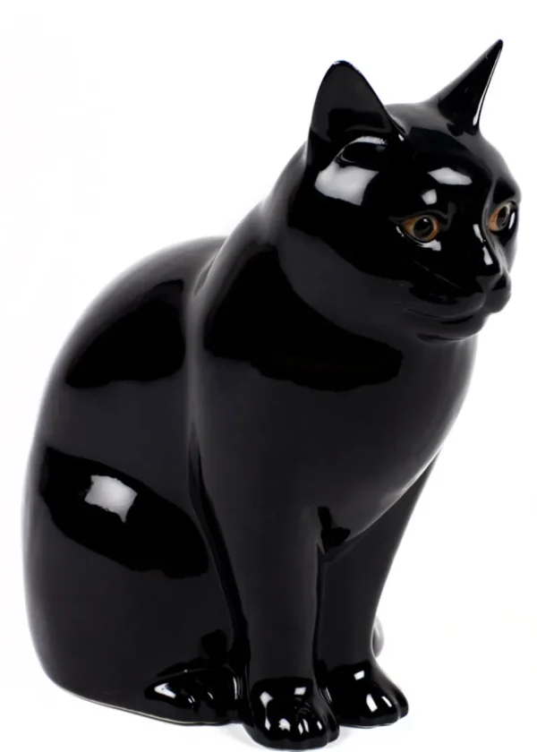 Succubus Home Animal Lucky Cat Small Vase Black