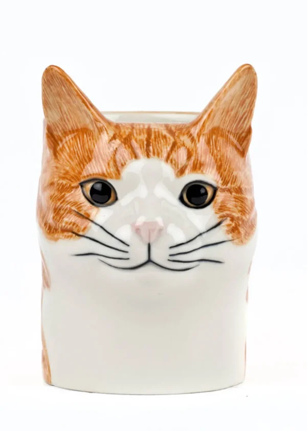 Succubus Home Animal Squash Cat Pot Orange
