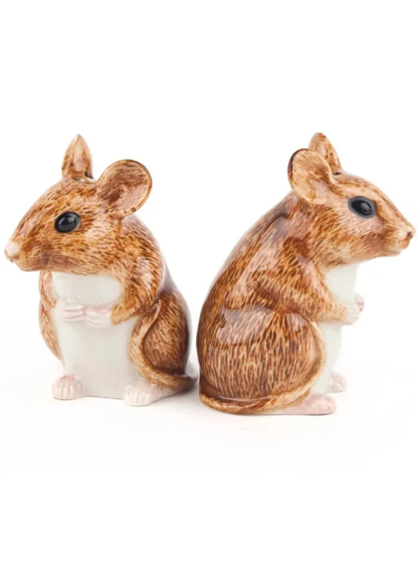 Succubus Home Animal Wood Mouse Pepper & Salt Shakers