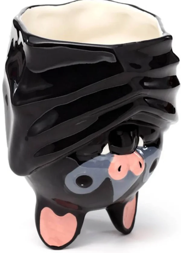 Succubus Home Bat Upside Down Cup Mug Black