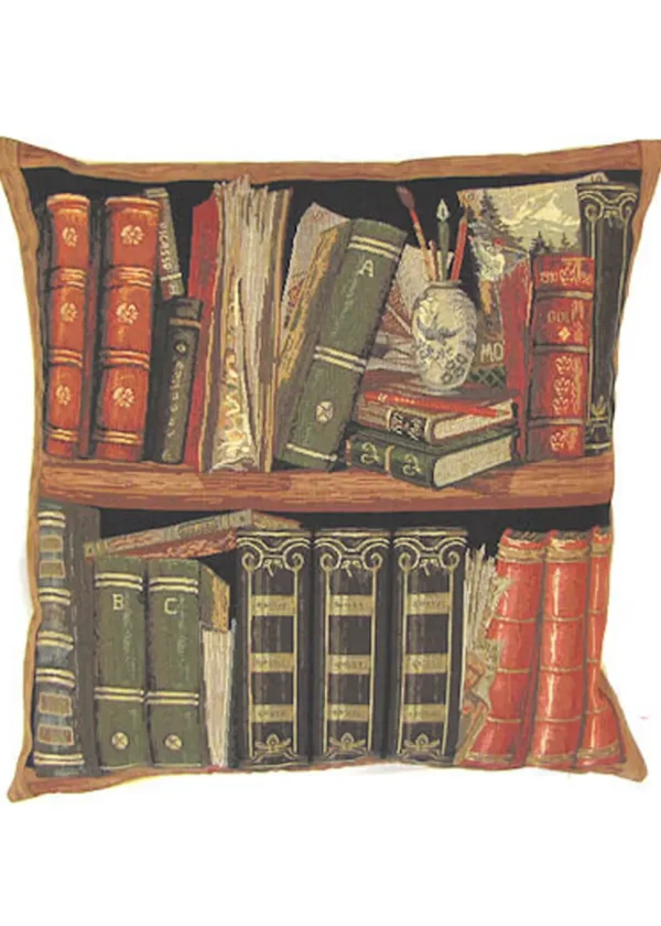 Succubus Home Library Cushion Cover Brown
