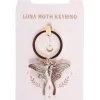 Succubus Home Light Luna Moth Keychain Gold