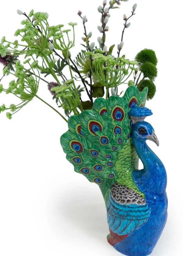 Succubus Home Peacock Ceramic Vase