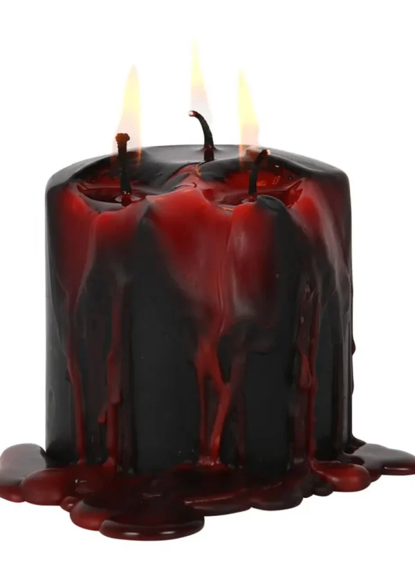 Succubus Home Vampire Blood Pillar Candle 7.5 cm Black