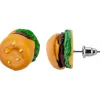 Succubus Jewels Fast Food Hamburger Stud Earrings