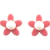 Succubus Jewels Groovy Flowers 60's Earrings Pink