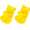 Succubus Jewels Gummy Bear Stud Earrings Yellow