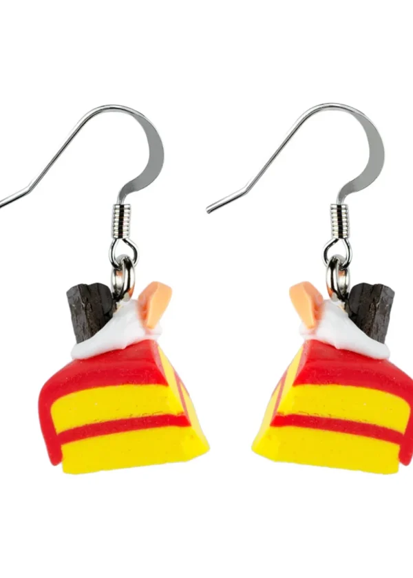 Succubus Jewels Piece of Cake Drop Earrings Red