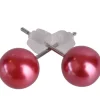 Succubus Pearl 50's Studs Pink