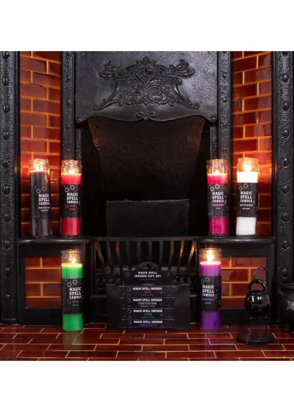 Succubus Prosperity Spell Candle in Glass Lavender