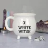 Succubus White Witch Cauldron Mug White