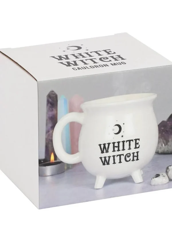 Succubus White Witch Cauldron Mug White