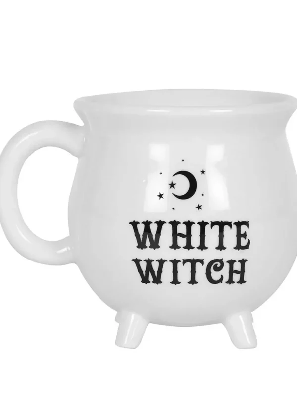 Succubus White Witch Cauldron Mug White