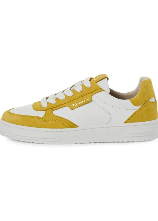 Tamaris Anna Leather 70's Sneakers Yellow