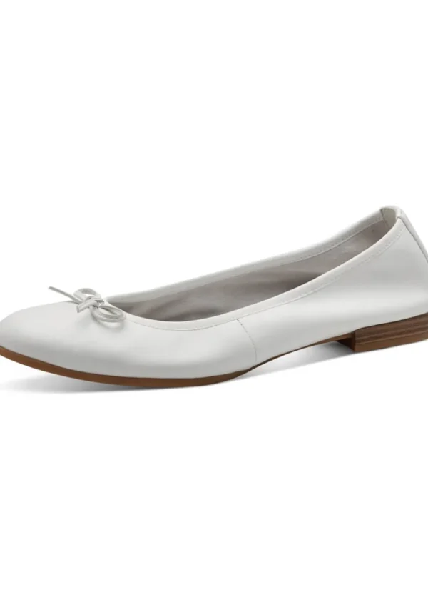 Tamaris Audrey Leather Ballerinas White
