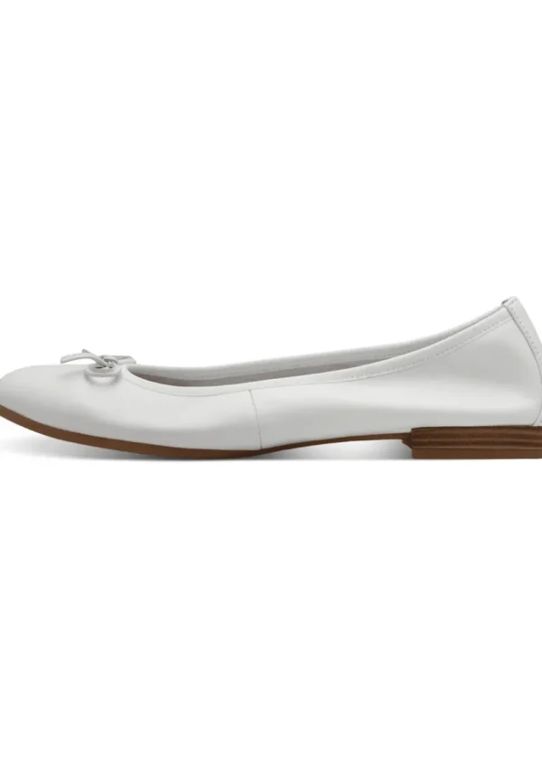 Tamaris Audrey Leather Ballerinas White