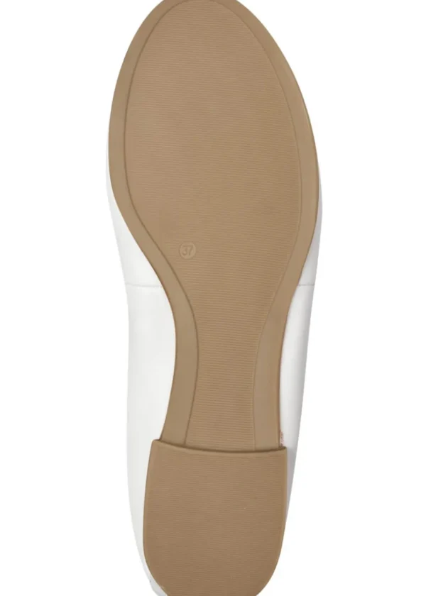 Tamaris Audrey Leather Ballerinas White