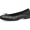 Tamaris Audrey Leren Ballerinas Black