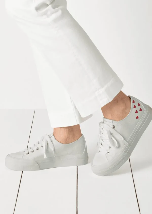 Tamaris Billie Hearts Vegan Sneakers White