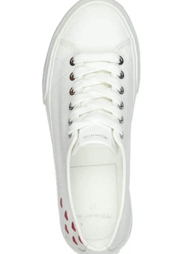 Tamaris Billie Hearts Vegan Sneakers White
