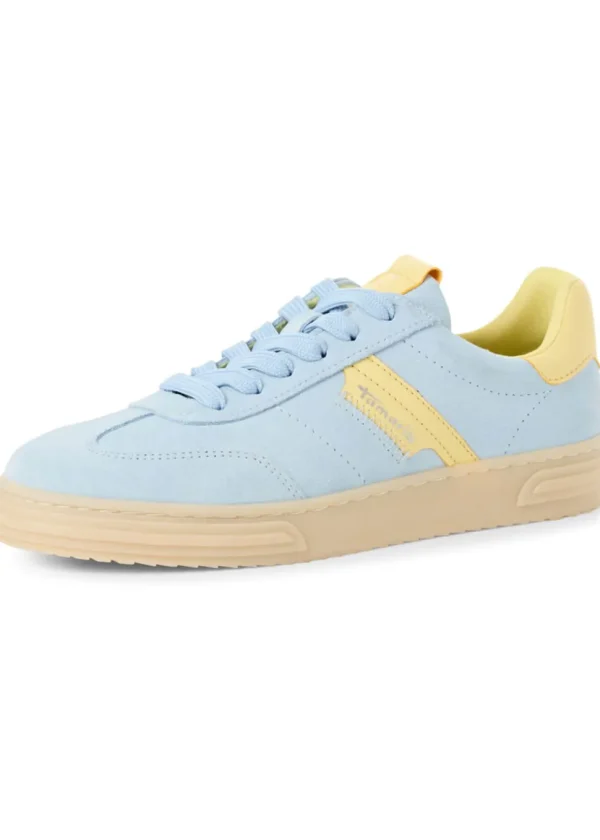 Tamaris Brenna Leren 70's Sneakers Light Blue