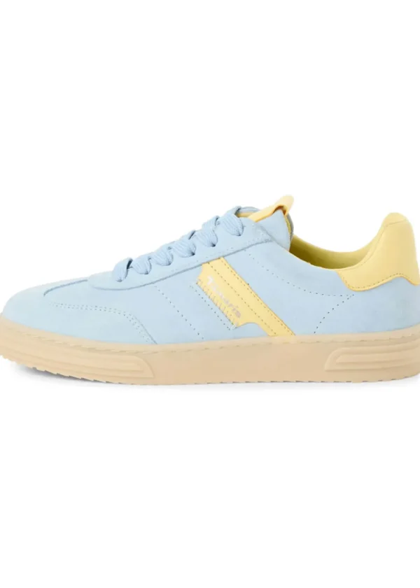 Tamaris Brenna Leren 70's Sneakers Light Blue