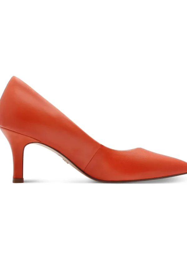 Tamaris Carrie Leather Pumps Orange