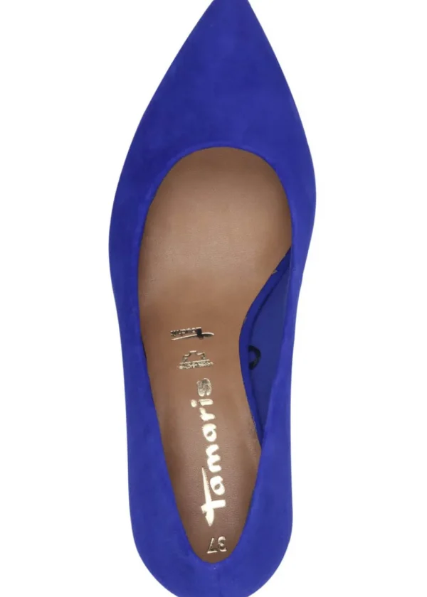 Tamaris Carrie Leather Pumps Royal Blue