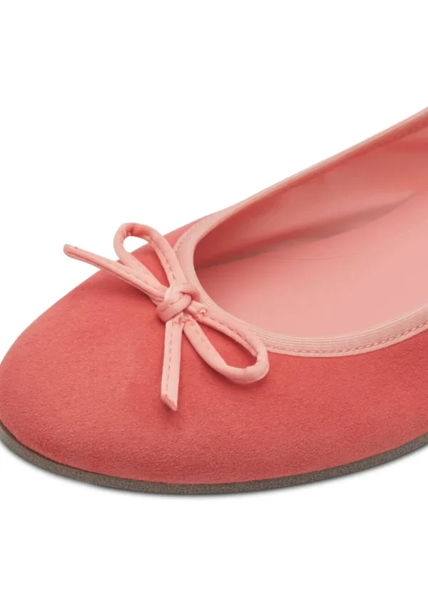 Tamaris Claire Leren Ballerina's Pale Red