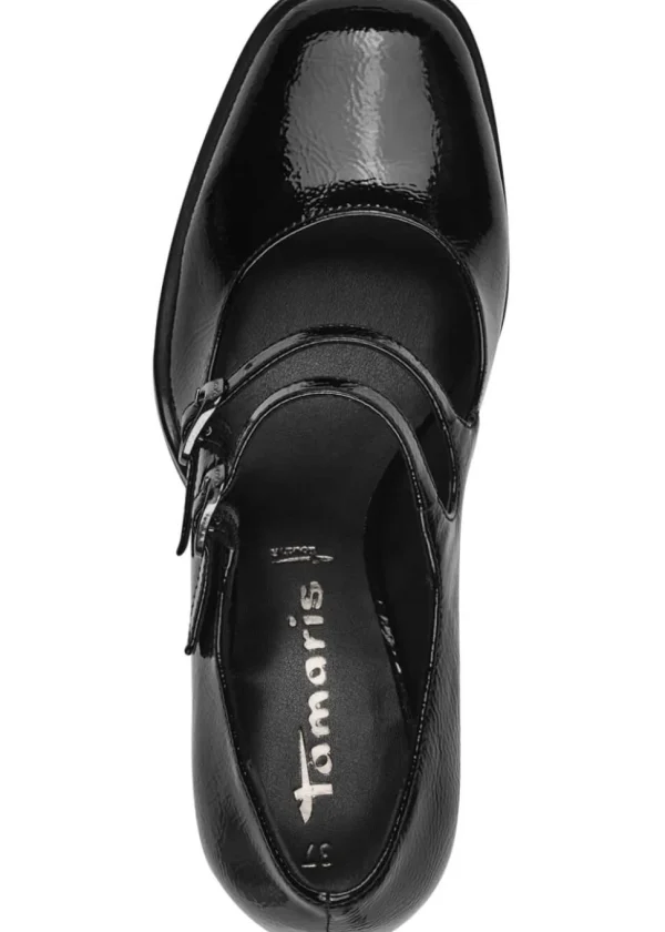 Tamaris Connie Patent 60's Pumps Black