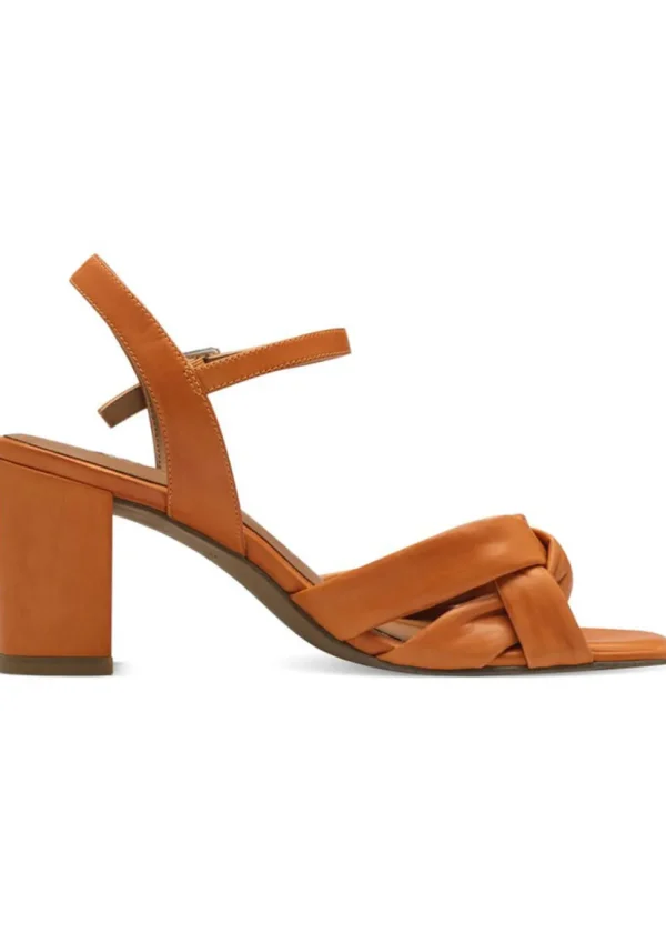 Tamaris Donna Leather 70's Sandals Pumps Orange
