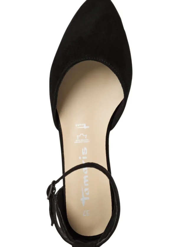 Tamaris Dorine Leather 40's Sandals Black