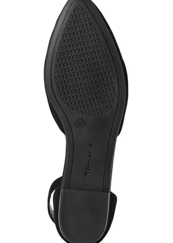 Tamaris Dorine Leather 40's Sandals Black