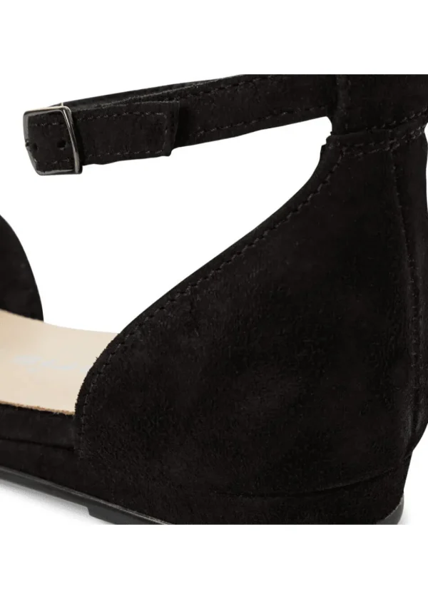 Tamaris Dorine Leather 40's Sandals Black