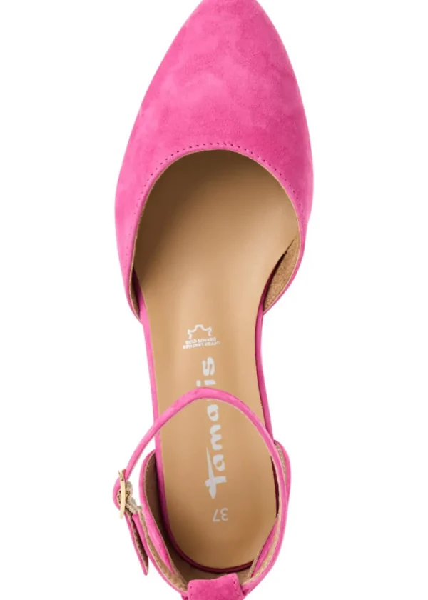 Tamaris Dorine Leather 50's Sandal Pink