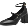 Tamaris Estella Matt Vegan 60's Pumps Black