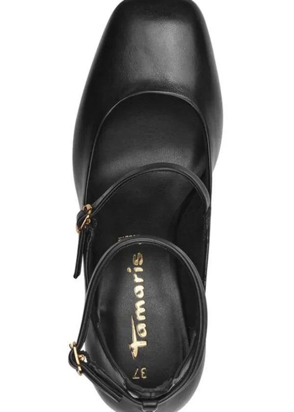 Tamaris Estella Matt Vegan 60's Pumps Black