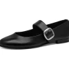Tamaris Glinda Leren Ballerinas Black