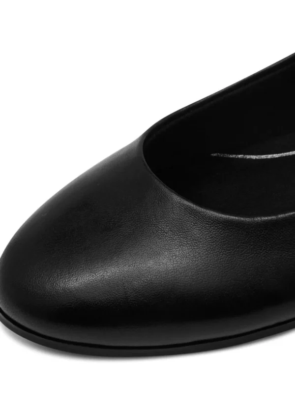 Tamaris Glinda Leren Ballerinas Black