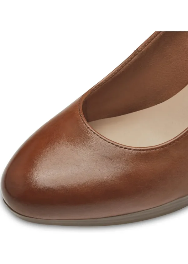 Tamaris Helena Leather 50's Pumps Cognac