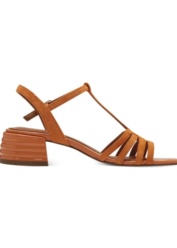Tamaris Jane Leren 60's Sandals Pumps Orange