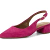 Tamaris Kaylee Slingback Leather Pumps Pink