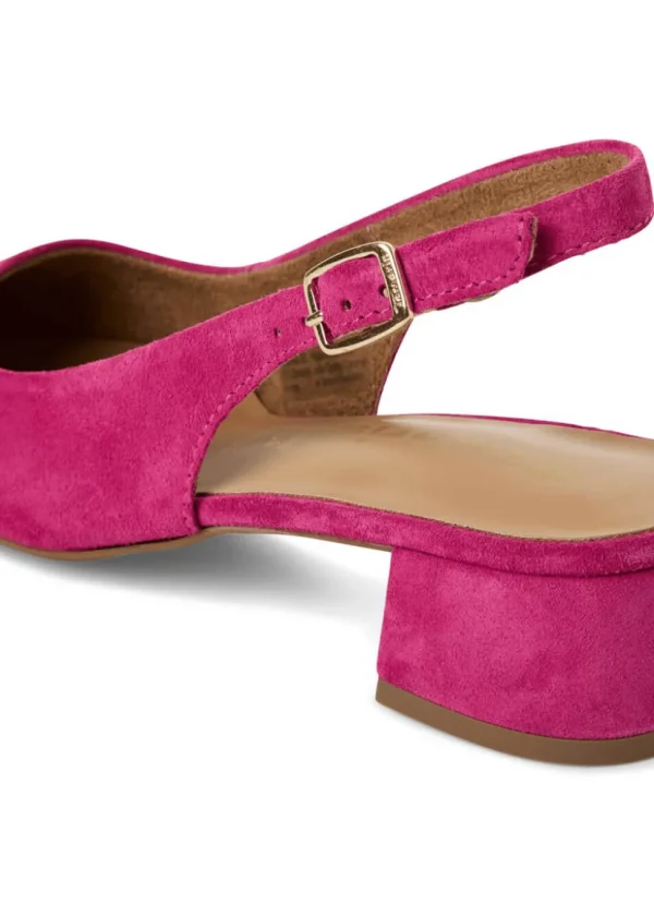 Tamaris Kaylee Slingback Leather Pumps Pink