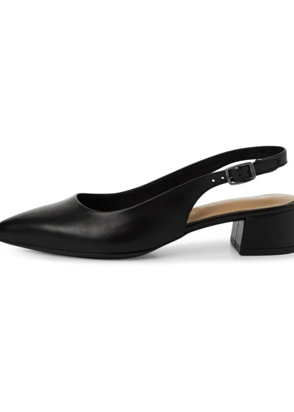 Tamaris Kaylee Slingback Leather Pumps Black