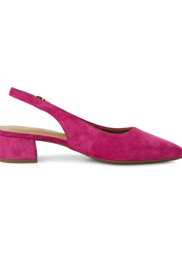 Tamaris Kaylee Slingback Leather Pumps Pink