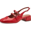 Tamaris Lana Patent 60's Pumps Red