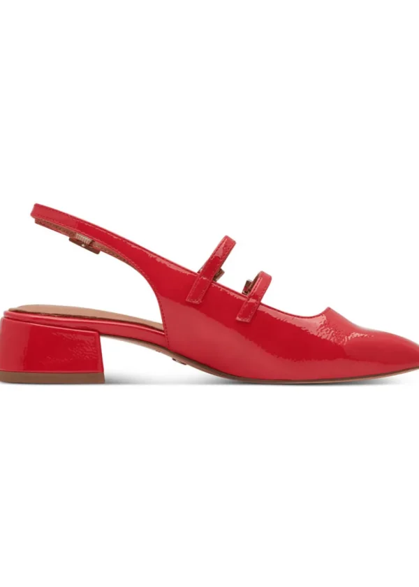 Tamaris Lana Patent 60's Pumps Red