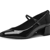 Tamaris Lisa Patent Vegan 60's Pumps Black