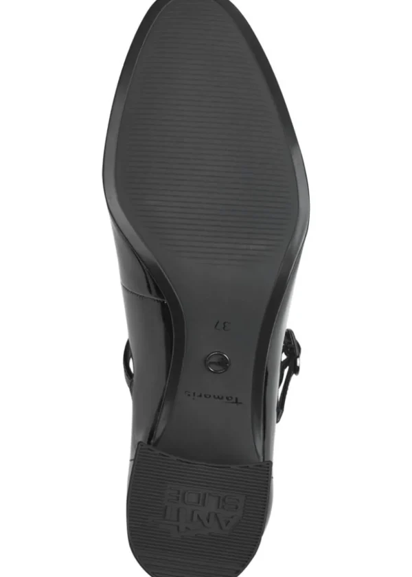 Tamaris Lisa Patent Vegan 60's Pumps Black