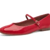 Tamaris Nadia Vegan Ballerina's Red